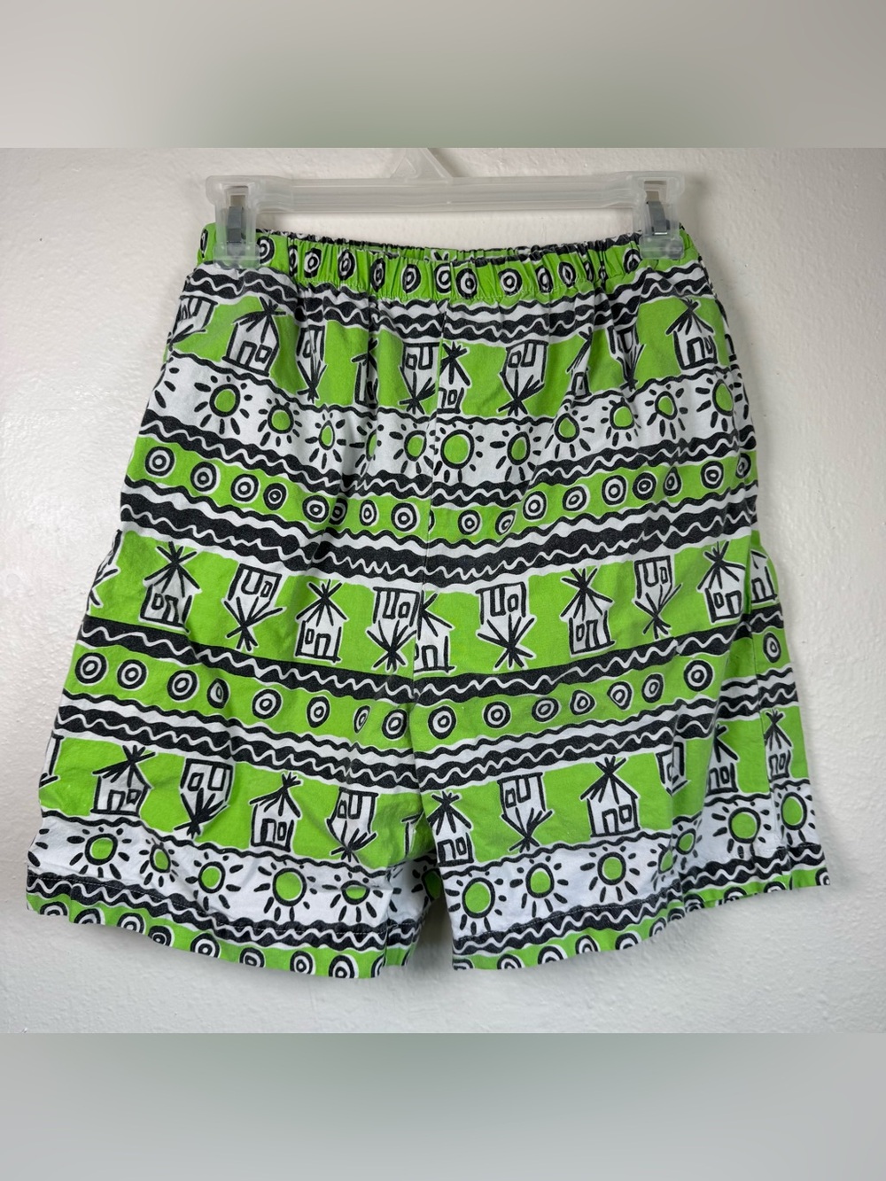 Vintage Gitano Shorts Size Small Funky Summer Green FADED